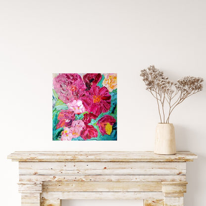 Kerry Bruce, Peony Coast, Acrylic on Canvas