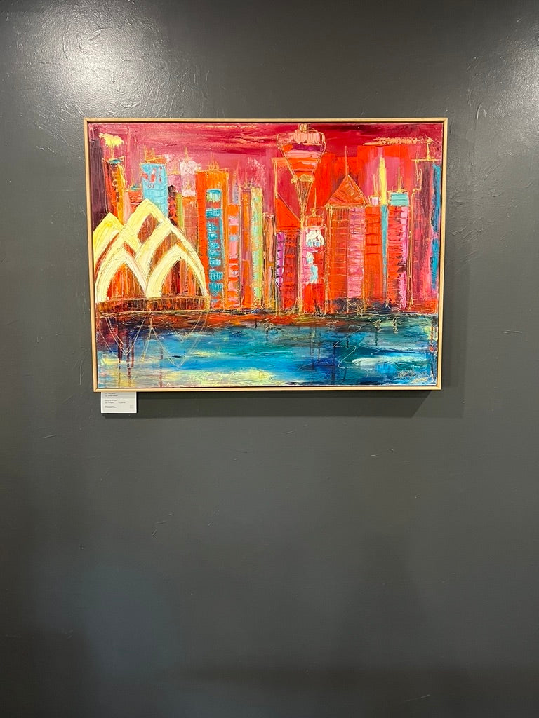 Kerry Bruce, Sydney Harbour, Oil on Canvas