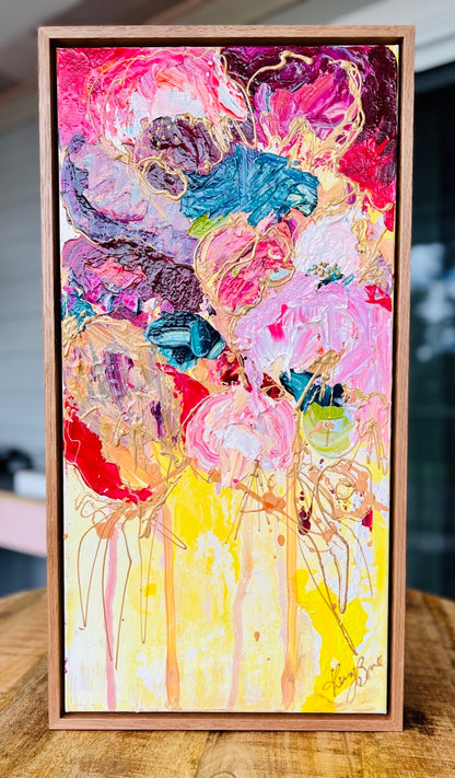 Kerry Bruce, Gold Glow, Acrylic on canvas