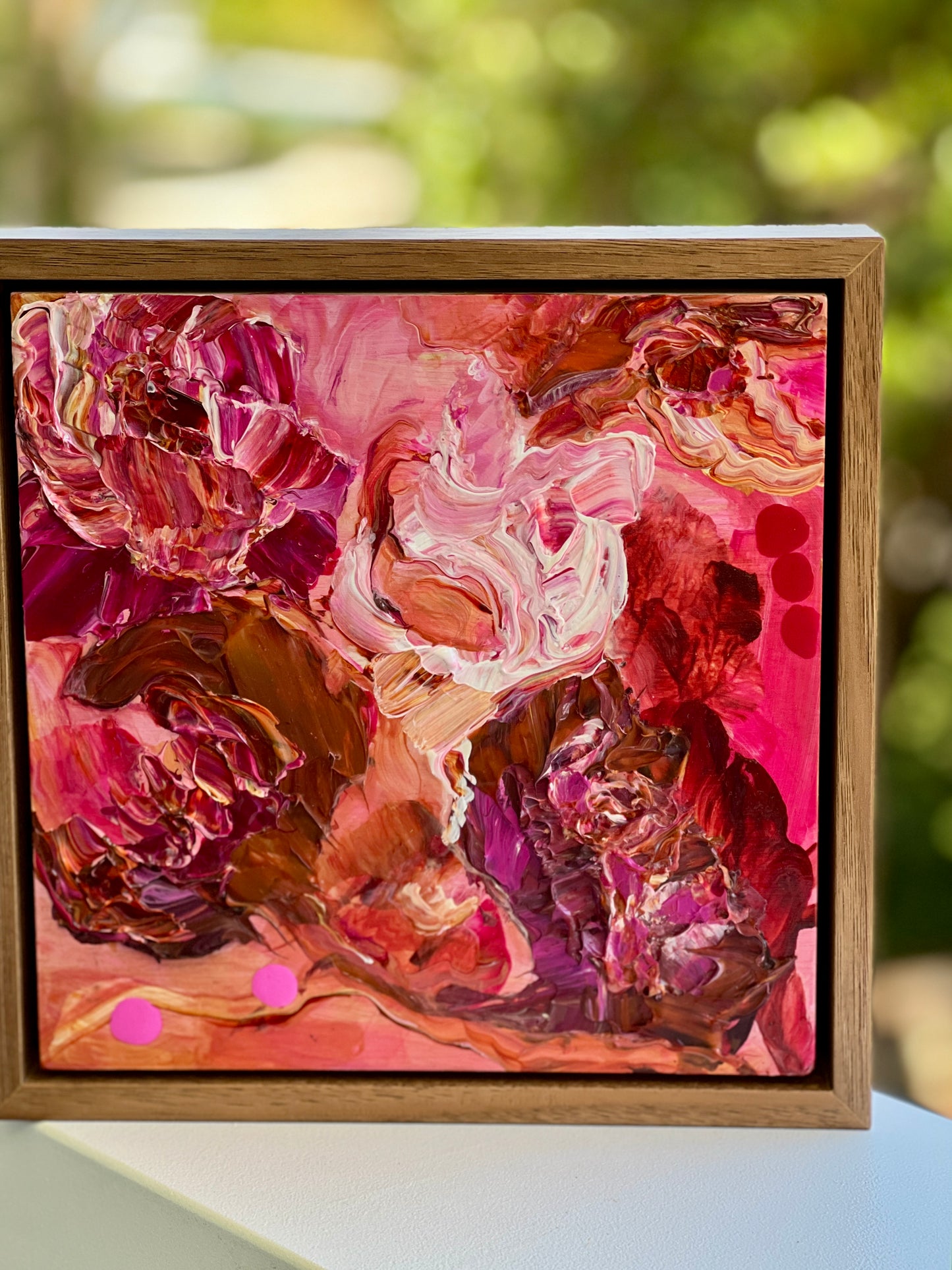 Kerry Bruce, Pink lll, Acrylic on Board