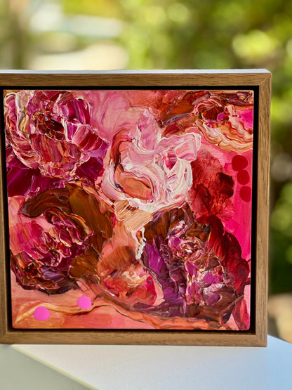 Kerry Bruce, Pink lll, Acrylic on Board