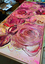 Load image into Gallery viewer, Kerry Bruce, Pink Peonies, Acrylic on Canvas
