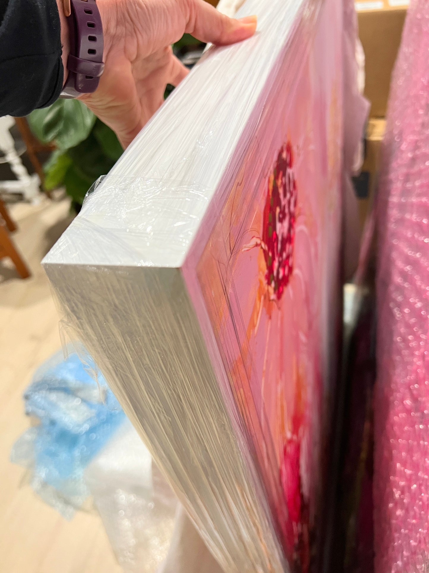 Kerry Bruce, Dancing Daisies, Acrylic on Canvas