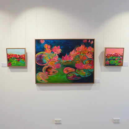 Kerry Bruce, Lillies, Acrylic on Linen