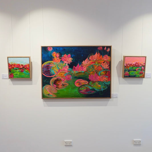 Kerry Bruce, Lillies, Acrylic on Linen