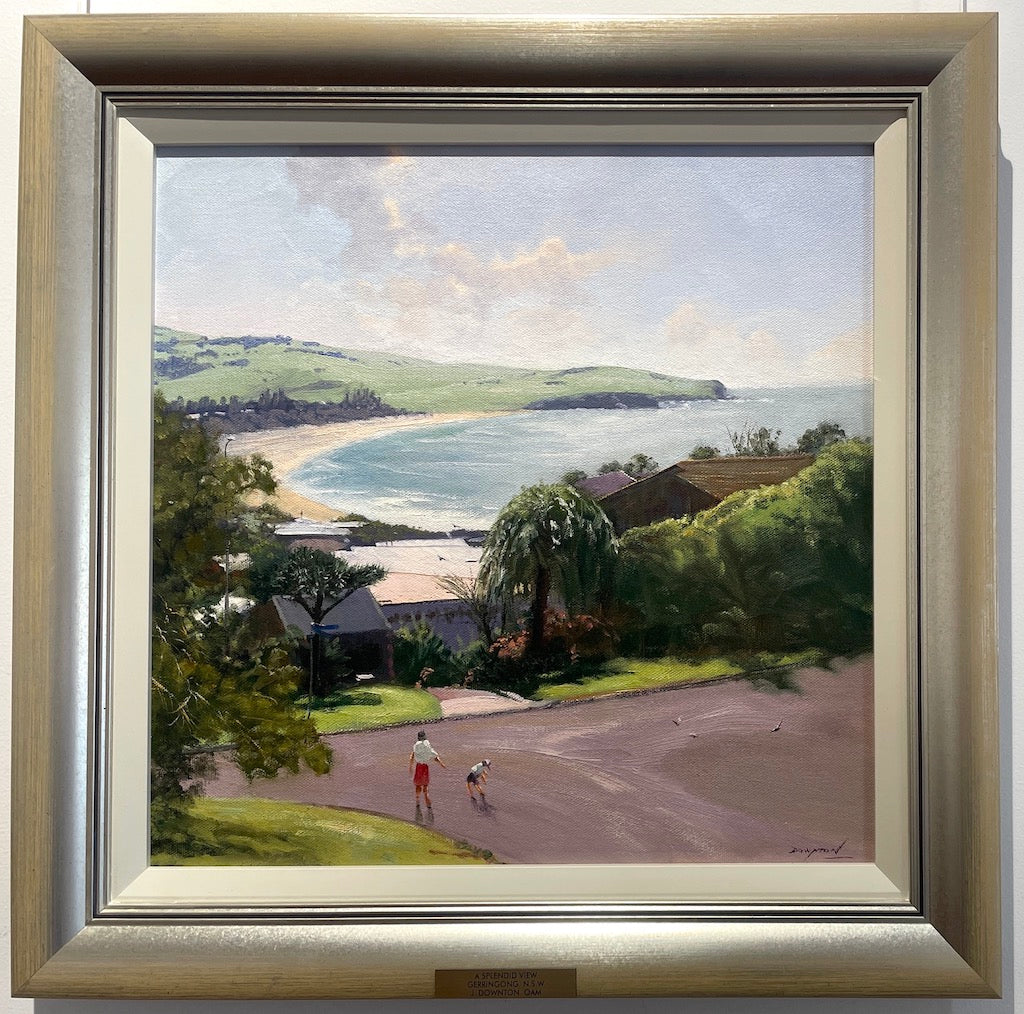 John Downton, A Splendid View, Gerringong NSW. Oil on Canvas