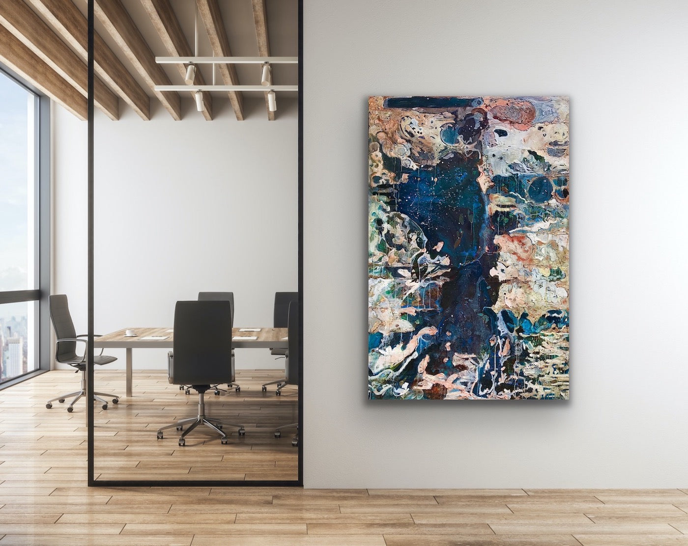 Alisa Beak, Abyss, Oil & Mixed Medium on Canvas