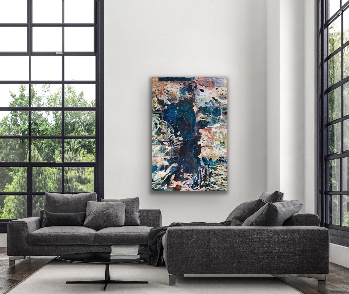 Alisa Beak, Abyss, Oil & Mixed Medium on Canvas