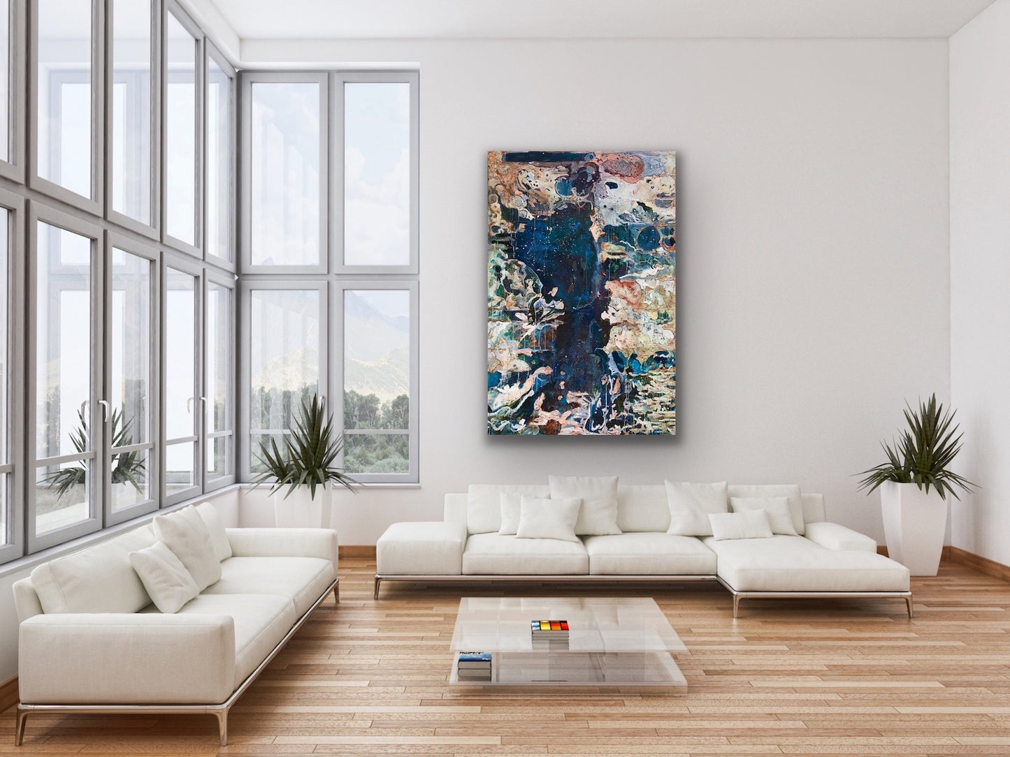 Alisa Beak, Abyss, Oil & Mixed Medium on Canvas