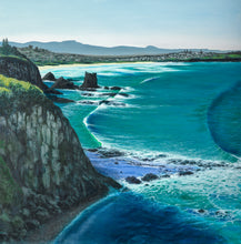 Load image into Gallery viewer, Andrew McPhail, Afternoon Light Cathedral Rocks , Acrylic on Canvas
