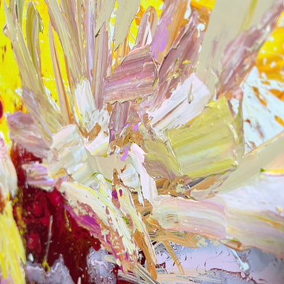 Kerry Bruce,Floral Indulgence, Acrylic on Canvas