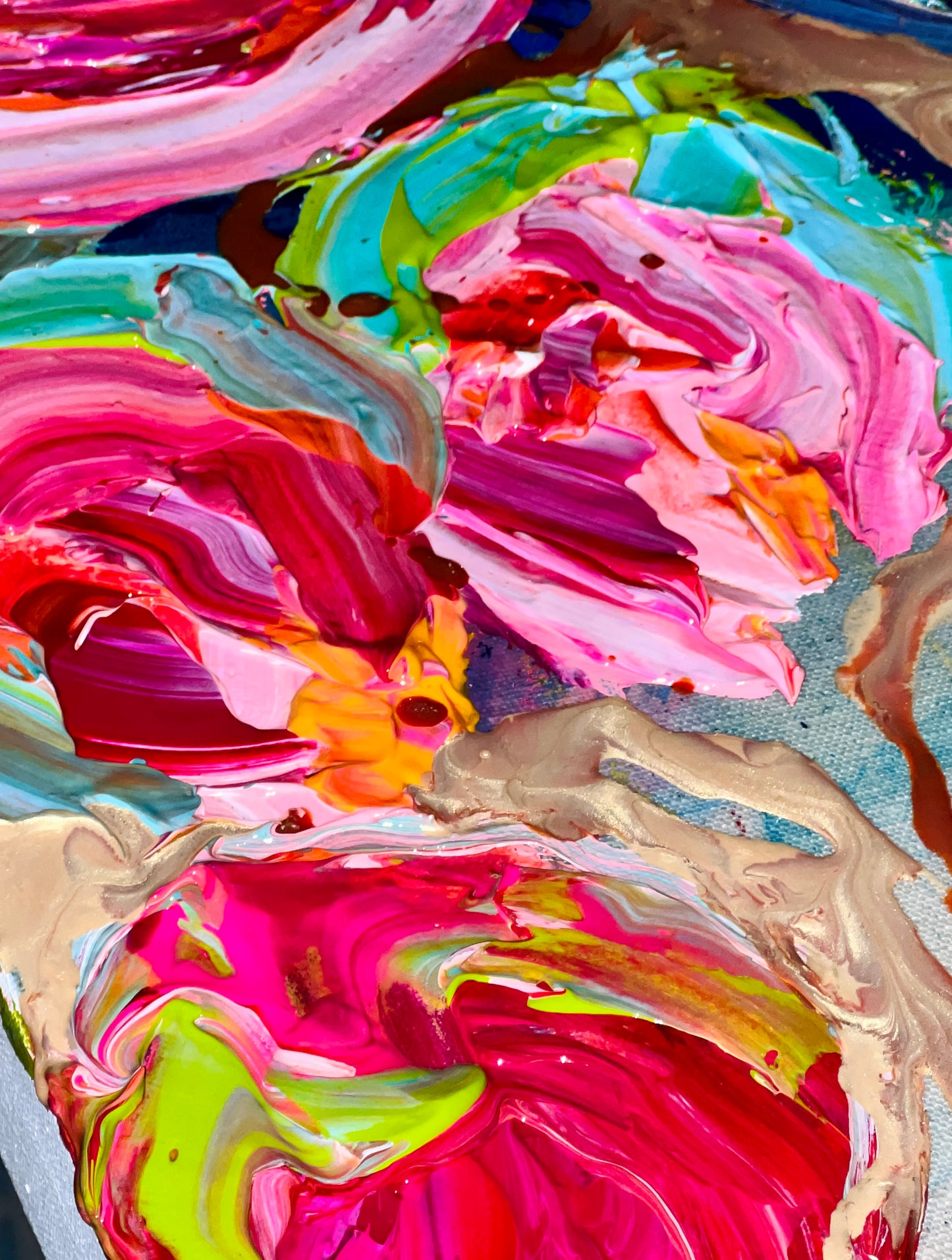 Kerry Bruce, Abundance of Blooms, Acrylic on Canvas