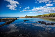 Load image into Gallery viewer, An impossibly blue sky reflects in the ocean pool at Boat Harbour. Gerringong, Australia
