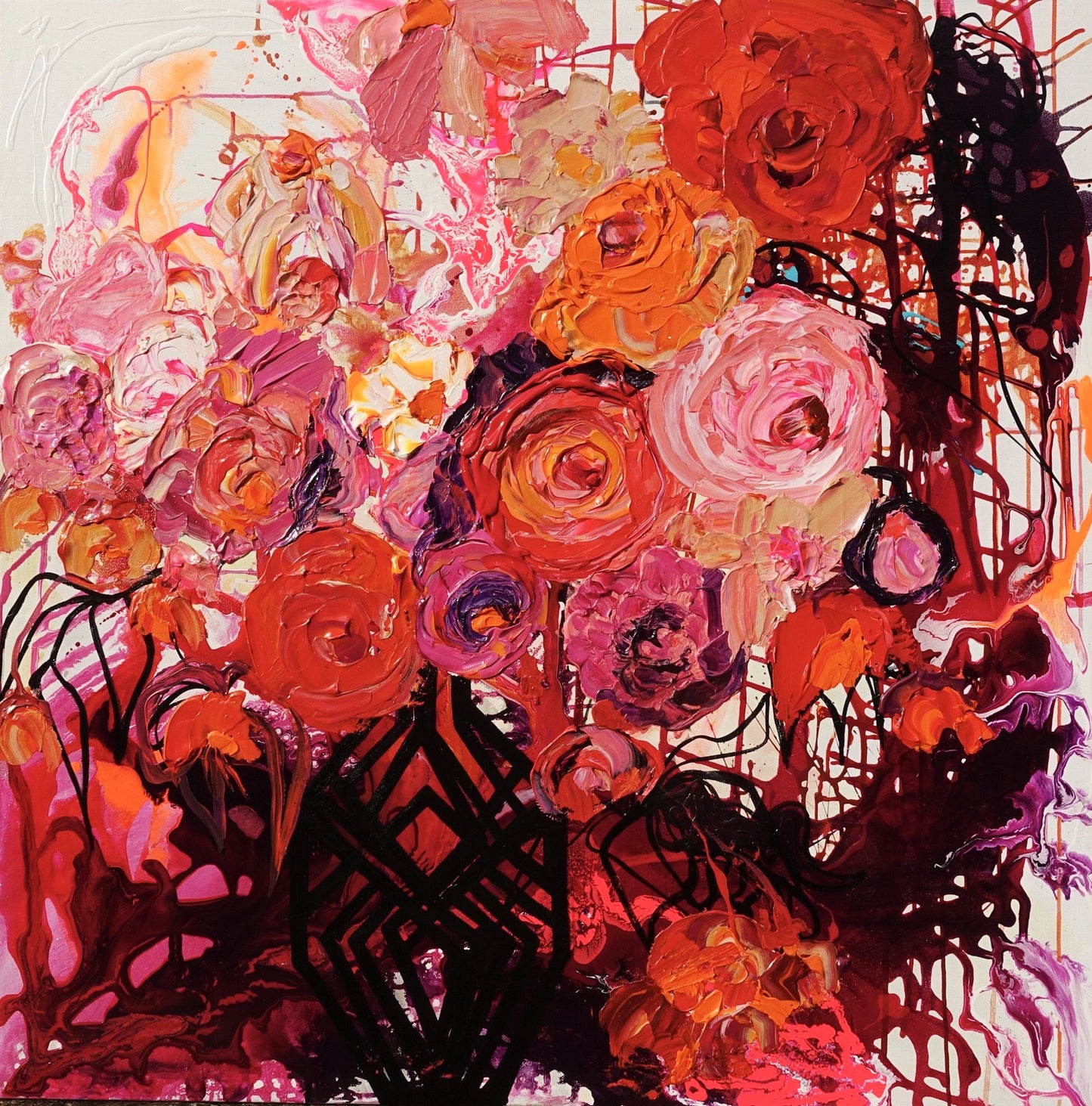 Kerry Bruce, Beauty in Bloom, Acrylic on Canvas