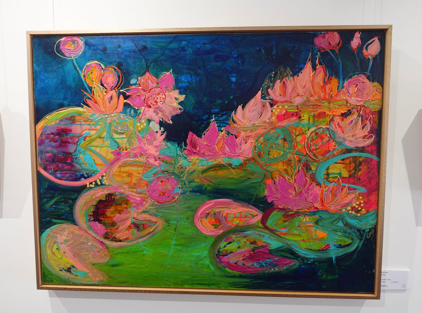 Kerry Bruce, Lillies, Acrylic on Linen