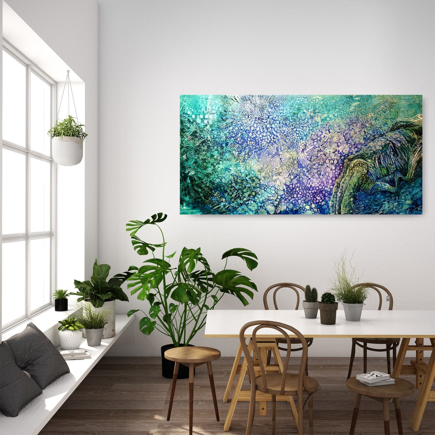 Jennifer Luck, Chameleon of the Sea, Oil on Canvas