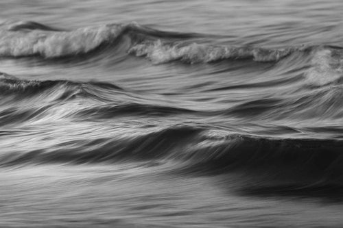 The ocean’s movement - textures resembling 
charcoal sketches. South Coast, Australia 