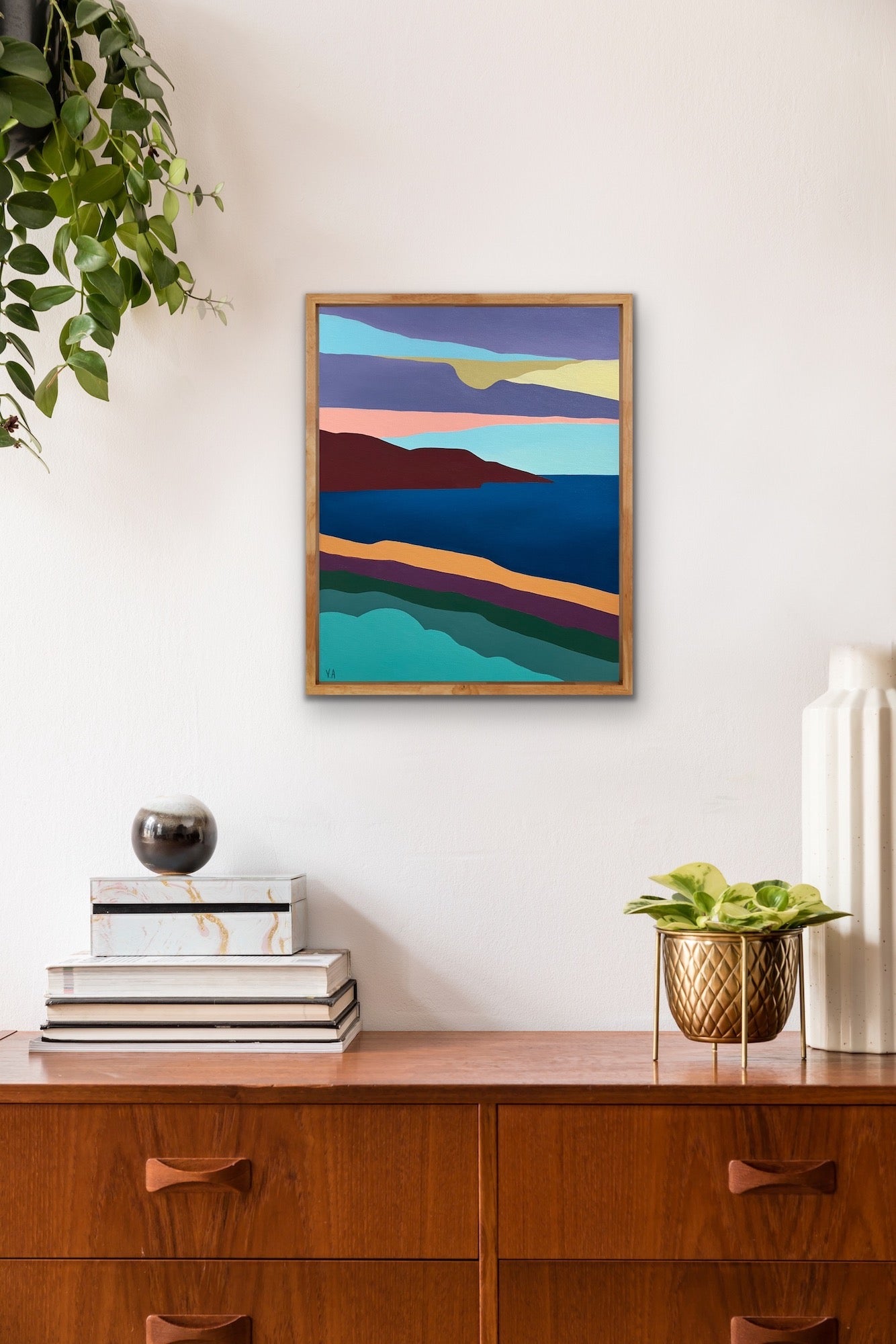 Vanessa Anderson, Coast, Acrylic and Oil on Canvas