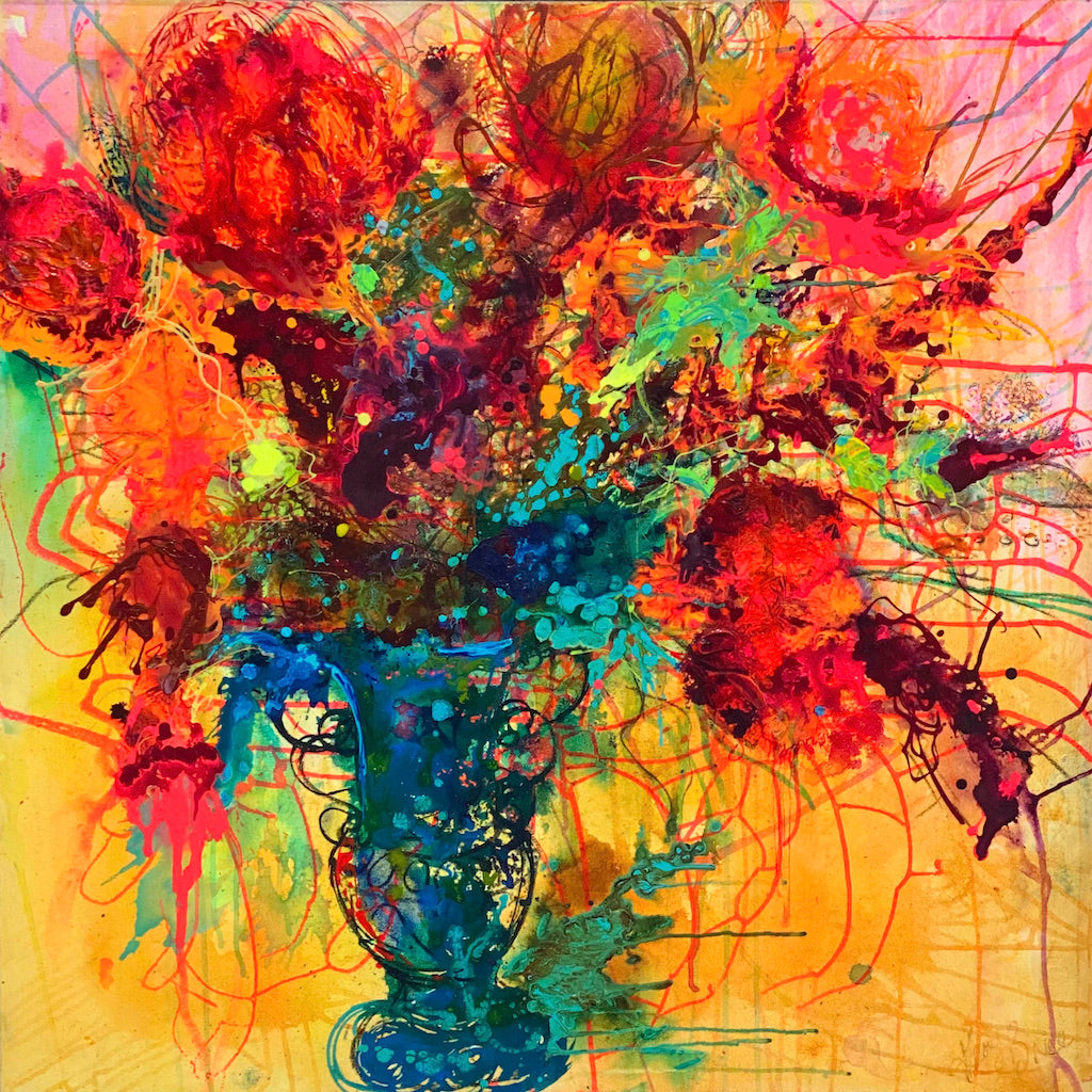 Kerry Bruce, Coral Charm, Acrylic on Canvas