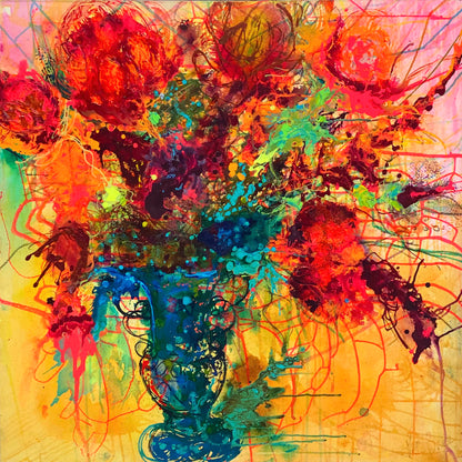 Kerry Bruce, Coral Charm, Acrylic on Canvas