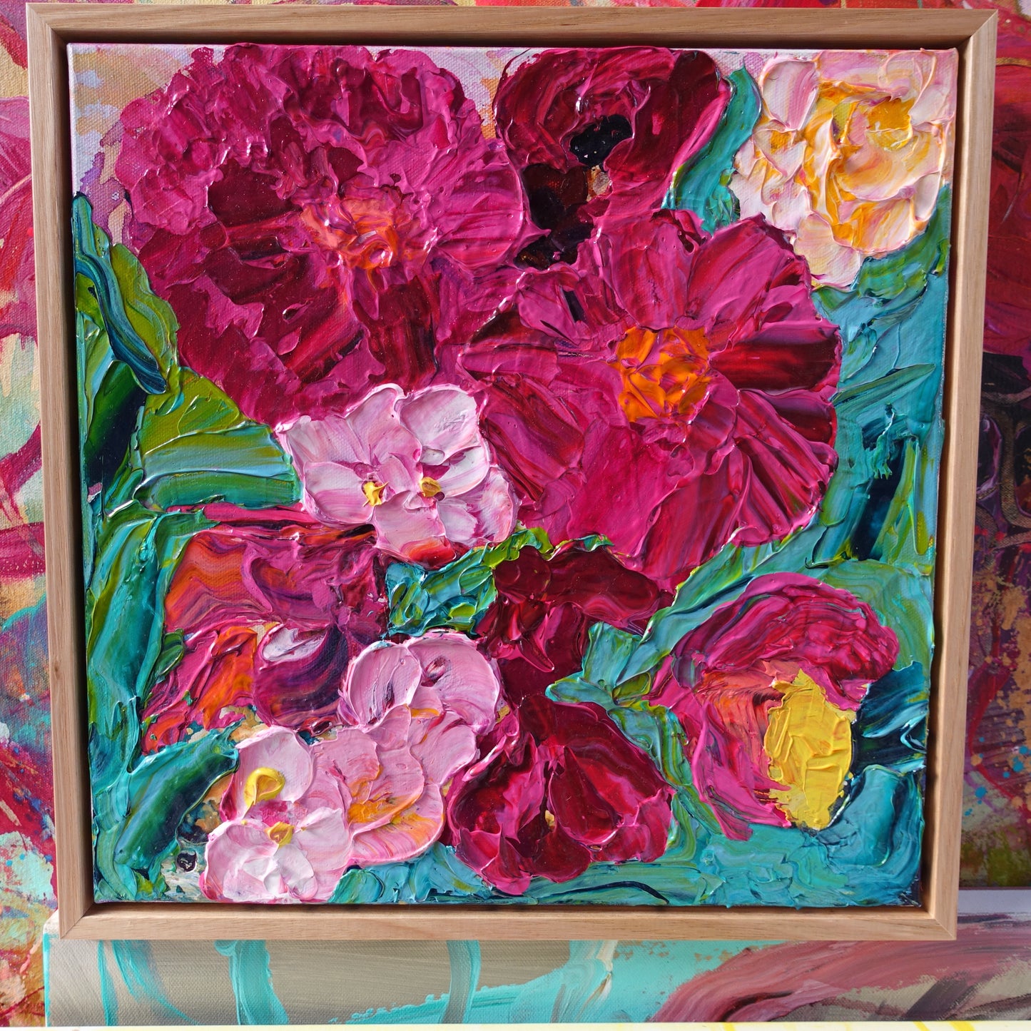 Kerry Bruce, Peony Coast, Acrylic on Canvas