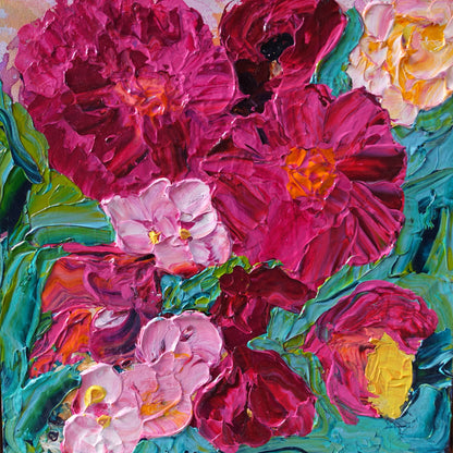 Kerry Bruce, Peony Coast, Acrylic on Canvas