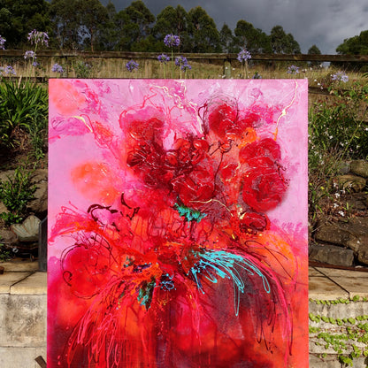 Kerry Bruce, Ruby, Acrylic on Canvas