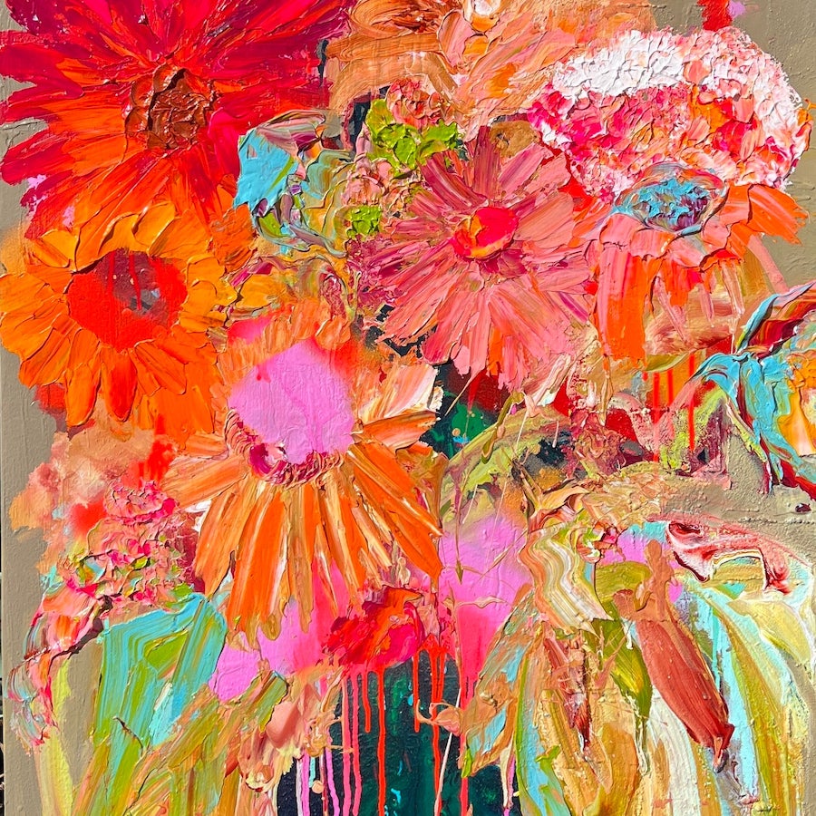 Kerry Bruce, Dazy Dayz, Acrylic on Canvas