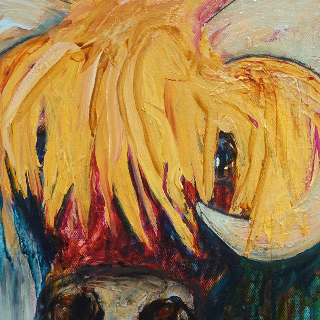 Kerry Bruce,Blondie, Acrylic on Canvas