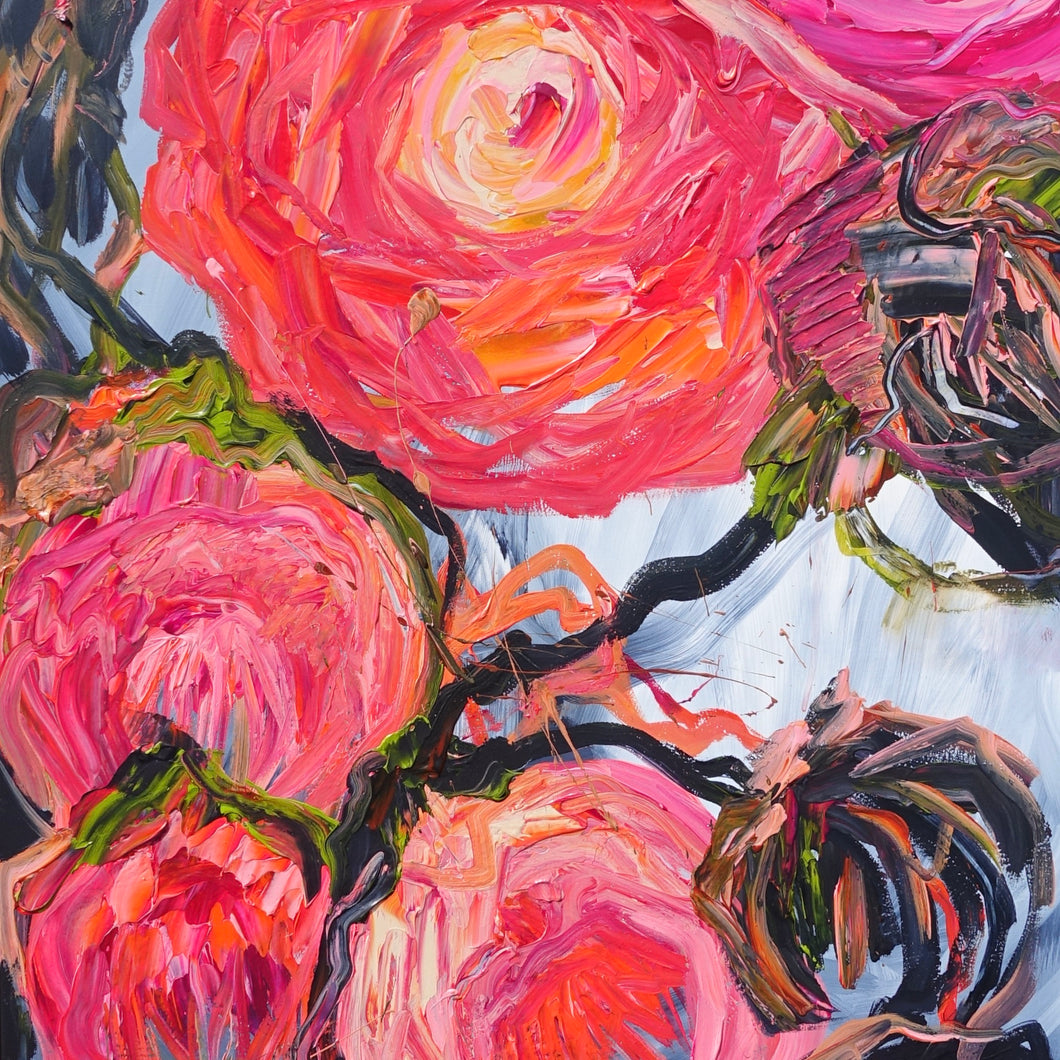 Kerry Bruce, Bloomin Beautiful, Acrylic on Canvas