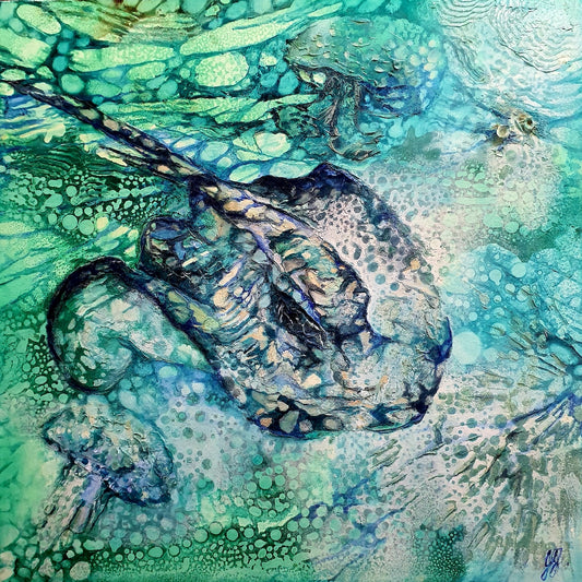 Jennifer Luck, Graceful Stingers, Oil on Canvas