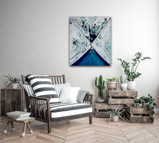 Alisa Beak, Hour Glass, Oil & Mixed Medium on Canvas