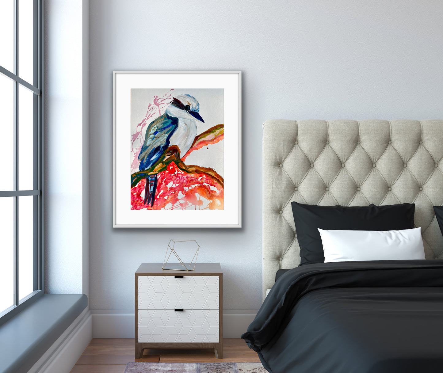 Kerry Bruce, Kelsie Kookaburra, Original Art on Archival Paper