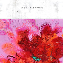 Load image into Gallery viewer, Big Bold and Beautiful, reds and pinks are present in this big showstopper, textured blooms by Kerry Bruce.
