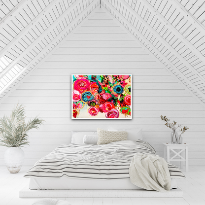 Kerry Bruce, Abundance of Blooms, Acrylic on Canvas