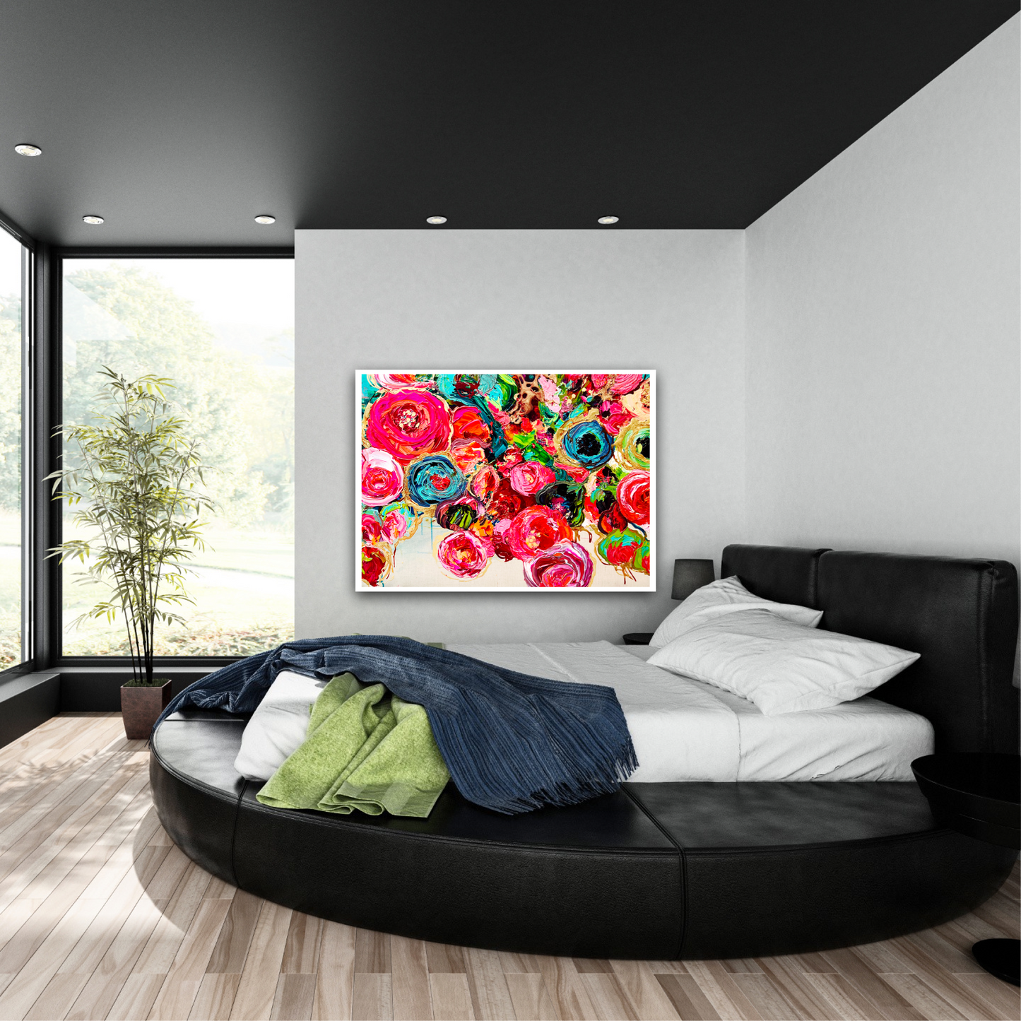 Kerry Bruce, Abundance of Blooms, Acrylic on Canvas