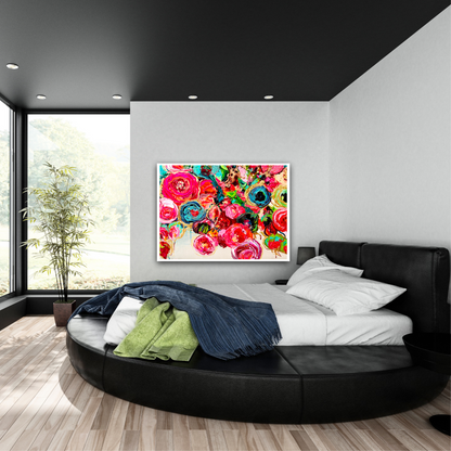 Kerry Bruce, Abundance of Blooms, Acrylic on Canvas