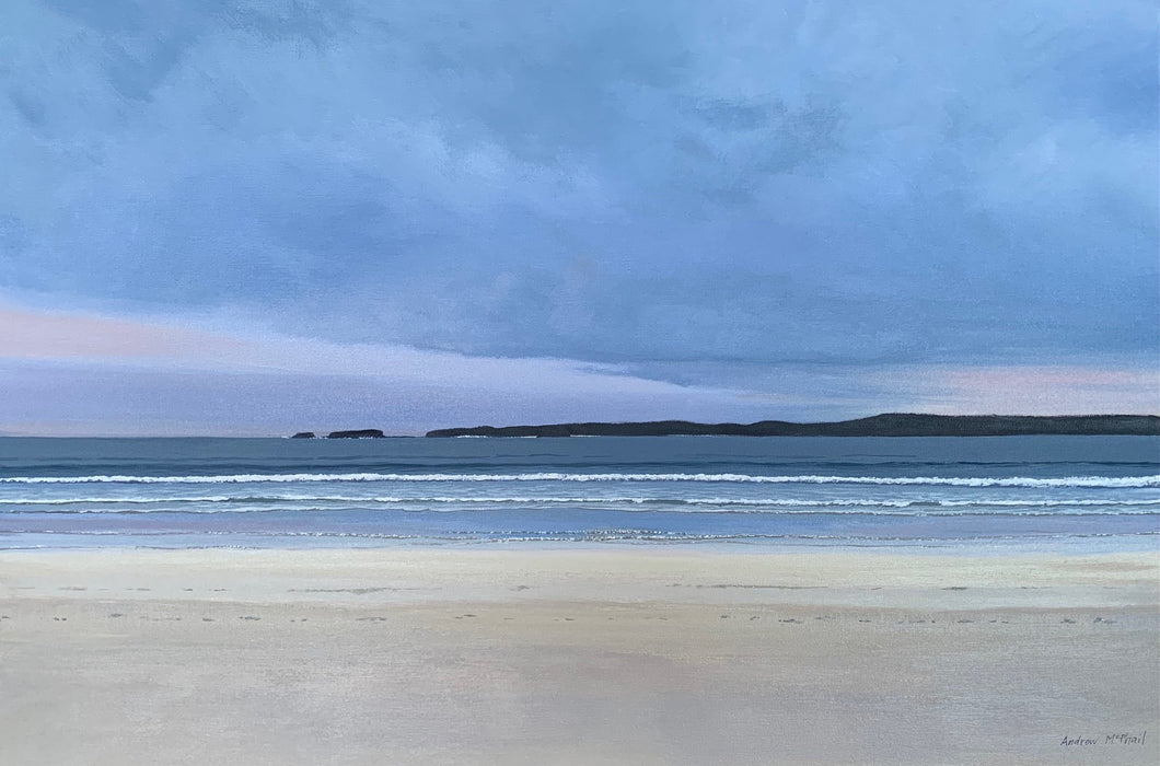Andrew McPhail, South to Wasp Island, Durras Beach Winter, Acrylic on Canvas