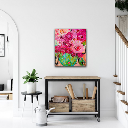 Kerry Bruce, I Love Pink, Acrylic on Linen