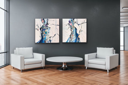 Alisa Beak, Immerse, Oil & Mixed Medium on Canvas