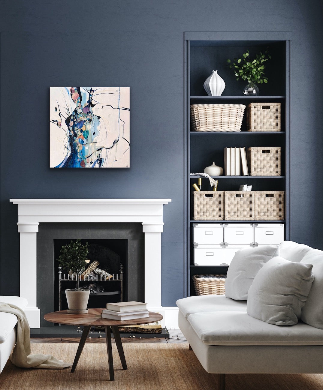 Alisa Beak, Immerse, Oil & Mixed Medium on Canvas