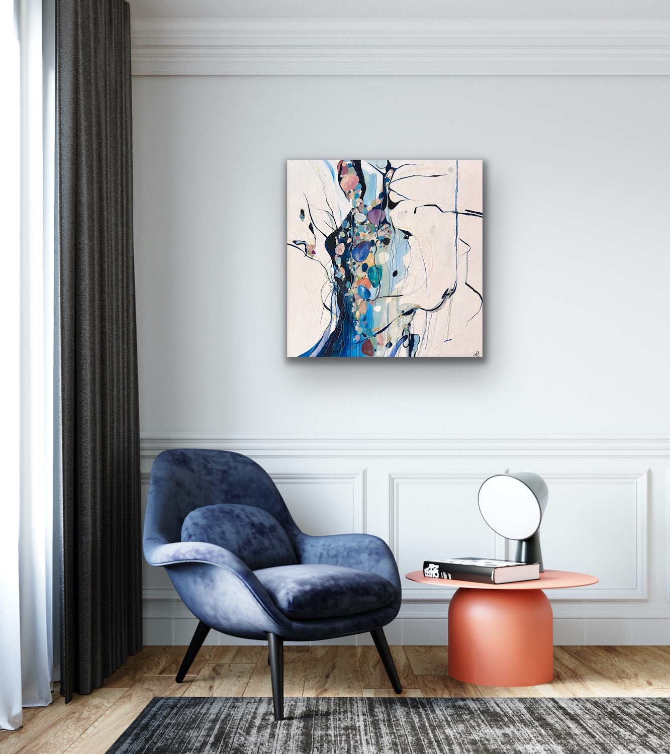 Alisa Beak, Immerse, Oil & Mixed Medium on Canvas