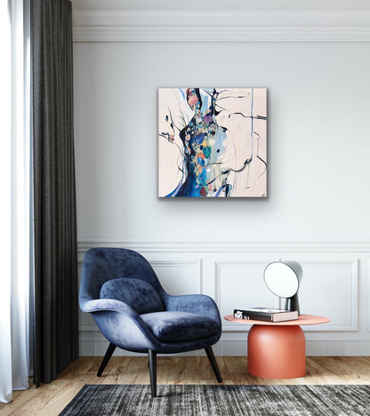 Alisa Beak, Immerse, Oil & Mixed Medium on Canvas