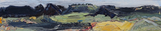 Abstract painting of the hills and countryside around  Kandos in country NSW.