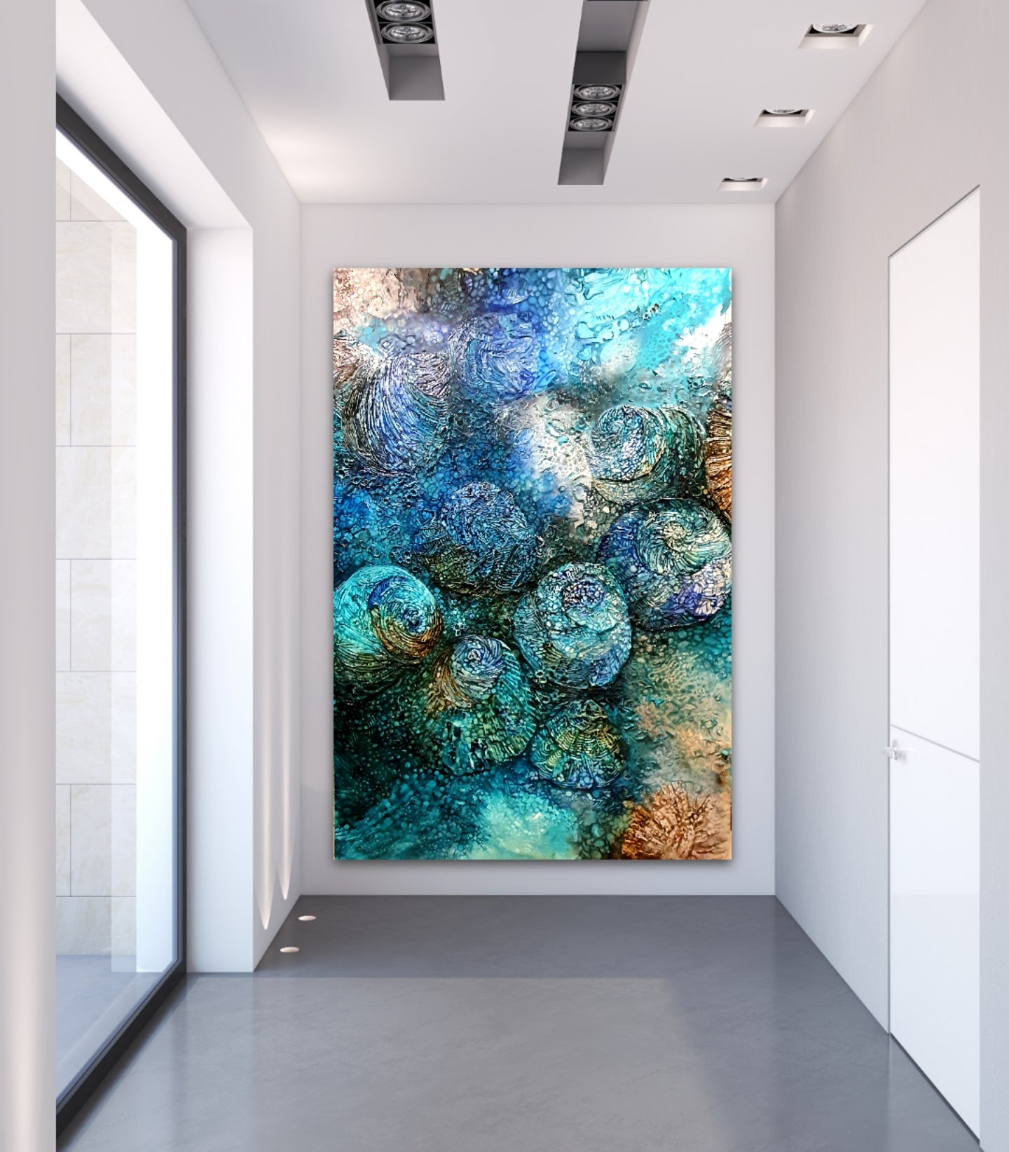 Jennifer Luck, Lunar Eclipse, Oil on Canvas