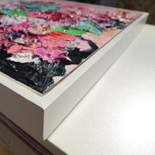 Load image into Gallery viewer, Cloase up view of an original painting of blooms in lollipop pastel shades.
