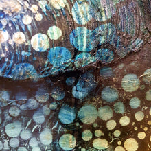 Load image into Gallery viewer, Rockpool shells in shades of turquoise, aqua and ochre. Shown in detail view.
