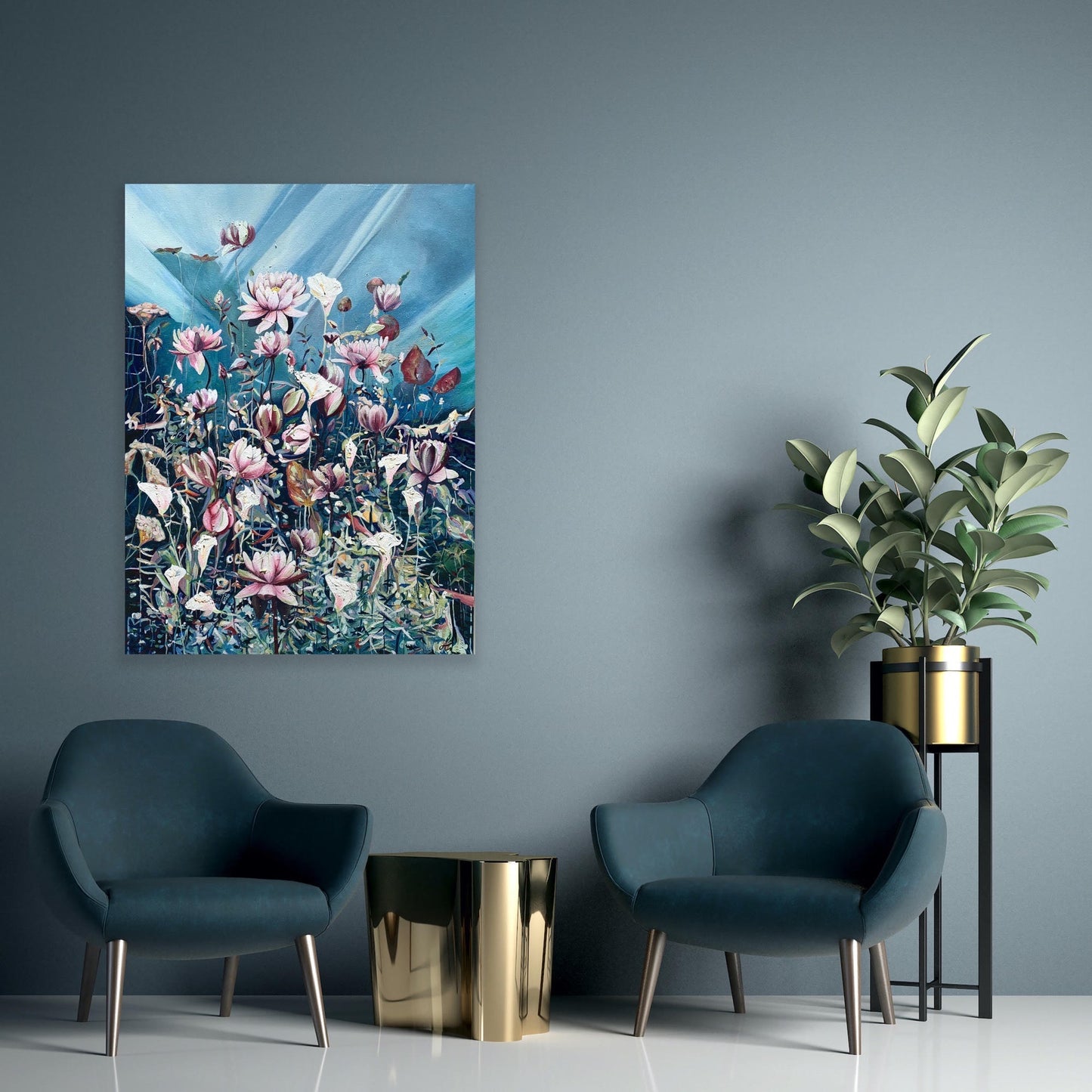Alisa Beak, Memories Meadow, Oil on Canvas