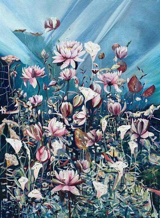 Alisa Beak, Memories Meadow, Oil on Canvas