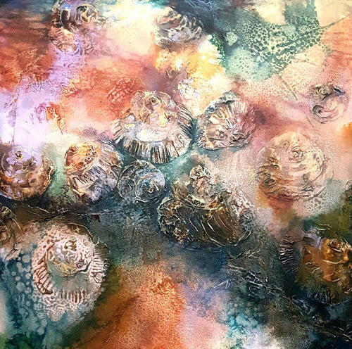 An original oil painting that was Inspired by morning walks along the rock pools of the NSW South Coast. 